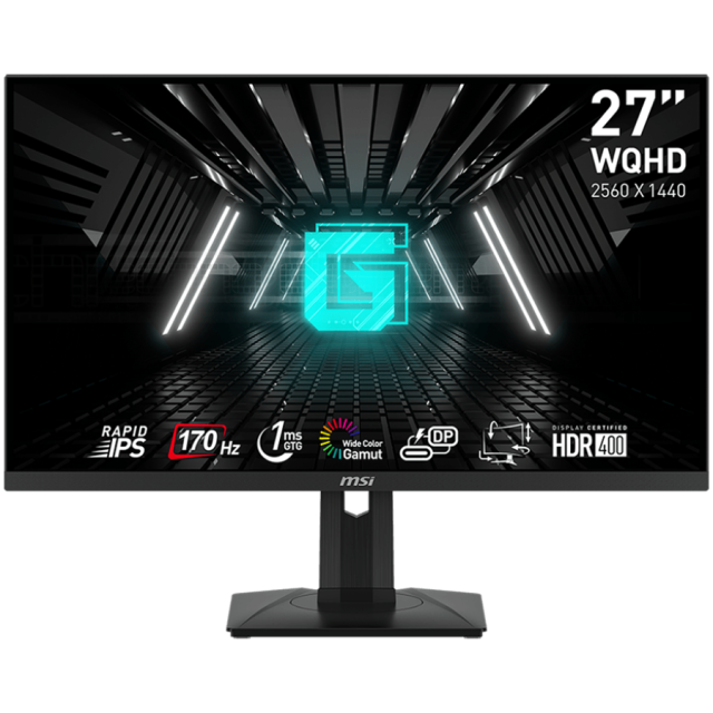 Монитор MSI G274QPF, 27.0" (68.58 cm) WQHD 170Hz, IPS Anti-glare, 1ms, 1x DP, 2x HDMI, 1xType-C