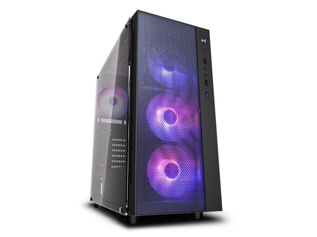 Кутия Estillo MATREXX 55 MESH ADD-RGB 4F, Middle Tower. 1 x USB 3.0; 2 x USB 2.0; 1x HD Audio, ATX