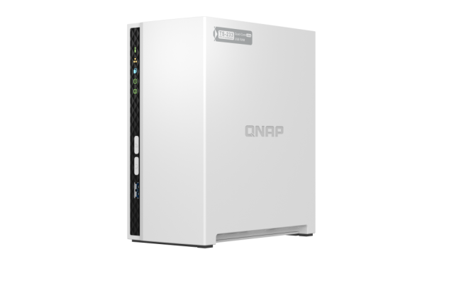 Мрежов сторидж QNAP 2 BAY, ARM 4-core Cortex-A55 2.0GHz, 2GB (без възможност за разширение), Памет 4GB,  2.5" 3.5" USB 3.0 USB 2.0 GB GBIT 0, 1,RAID 