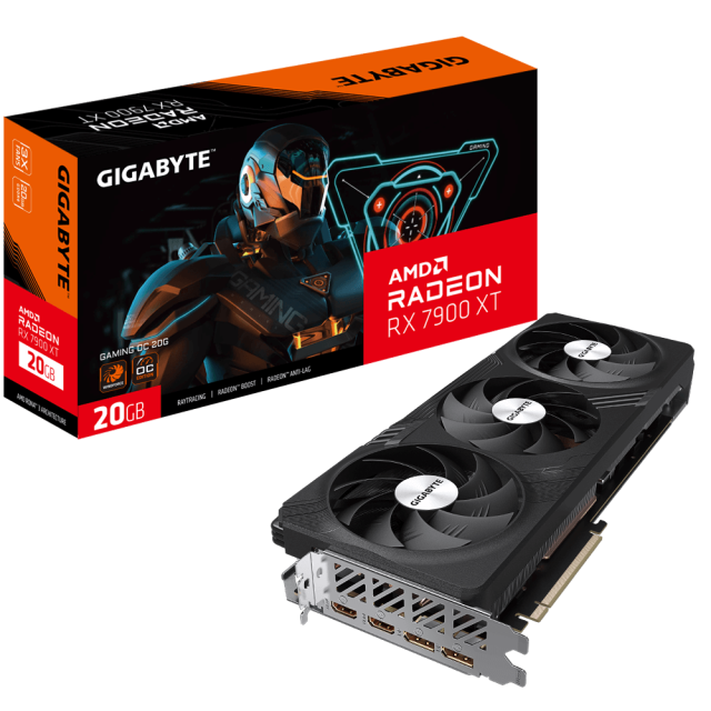 Видео карта GIGABYTE AMD RADEON RX 7900 XT GAMING OC 20GB GDDR6, 320-bit, HDMI, 3x DP