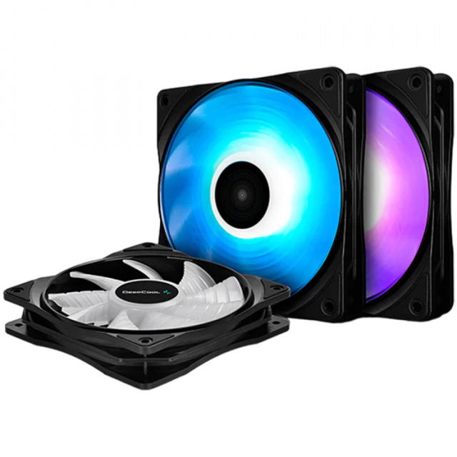 Комплект вентилатори DeepCool RF120 RGB LEDs 3 IN 1