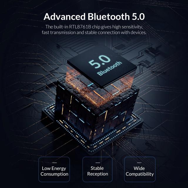 Orico блутут адаптер Bluetooth 5.0 USB adapter, black