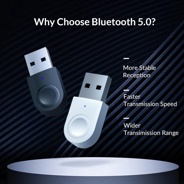 Orico блутут адаптер Bluetooth 5.0 USB adapter, black