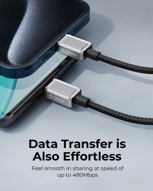 Kабел Orico USB Type-C към USB Type-C PD 100W Charging 2.0m Black