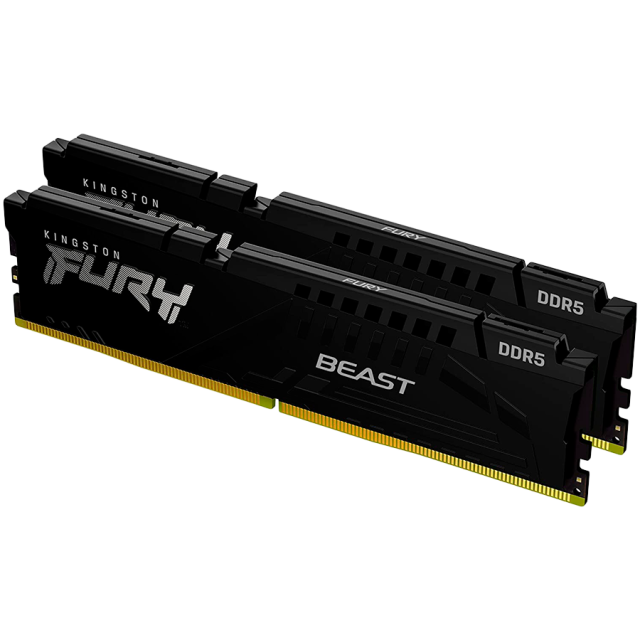 Памет  Kingston FURY Beast Black EXPO 16GB (2x 8G) 6000MHz DDR5, CL36,1.25V 