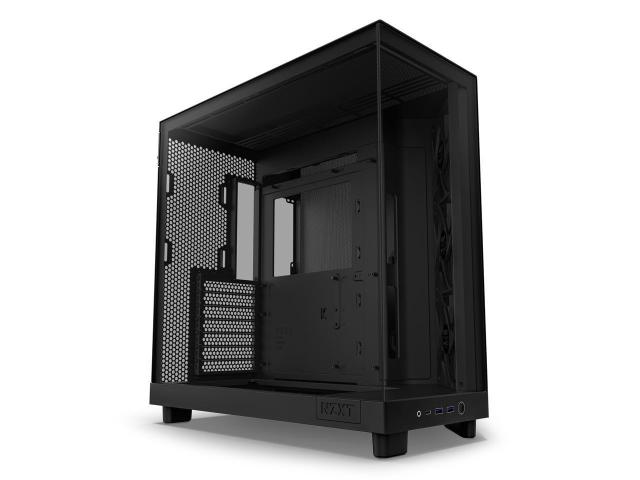 Кутия NZXT H6 Flow Matte Black, Middle Tower, 2x USB 3.2 Gen 1, 1x USB 3.2 Gen 2 Type-C, ATX, Micro-ATX, Mini-ITX