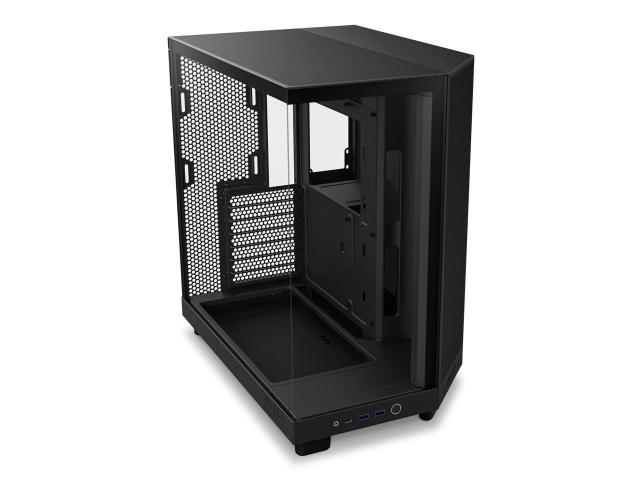 Кутия NZXT H6 Flow Matte Black, Middle Tower, 2x USB 3.2 Gen 1, 1x USB 3.2 Gen 2 Type-C, ATX, Micro-ATX, Mini-ITX