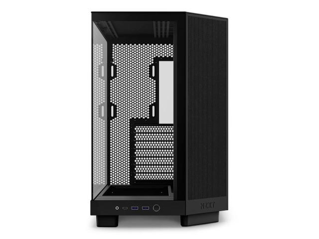 Кутия NZXT H6 Flow Matte Black, Middle Tower, 2x USB 3.2 Gen 1, 1x USB 3.2 Gen 2 Type-C, ATX, Micro-ATX, Mini-ITX