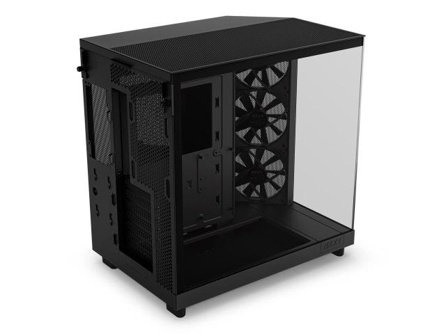 Кутия NZXT H6 Flow Matte Black, Middle Tower, 2x USB 3.2 Gen 1, 1x USB 3.2 Gen 2 Type-C, ATX, Micro-ATX, Mini-ITX