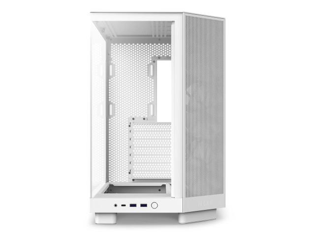 Кутия NZXT H6 Flow Matte White, Middle Tower, 2x USB 3.2 Gen 1, 1x USB 3.2 Gen 2 Type-C, ATX, Micro-ATX, Mini-ITX