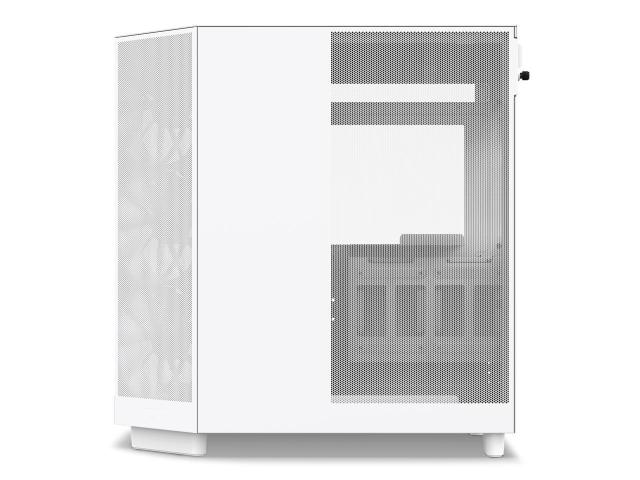 Кутия NZXT H6 Flow Matte White, Middle Tower, 2x USB 3.2 Gen 1, 1x USB 3.2 Gen 2 Type-C, ATX, Micro-ATX, Mini-ITX