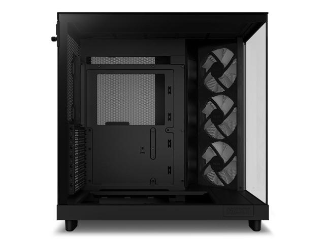 Кутия NZXT H6 Flow RGB Matte Black, Middle Tower, 2x USB 3.2 Gen 1, 1x USB 3.2 Gen 2 Type-C, ATX, Micro-ATX, Mini-ITX