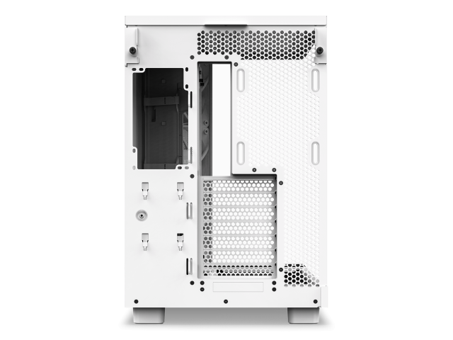 Кутия NZXT H6 Flow RGB Matte White, Middle Tower, 2x USB 3.2 Gen 1, 1x USB 3.2 Gen 2 Type-C, ATX, Micro-ATX, Mini-ITX