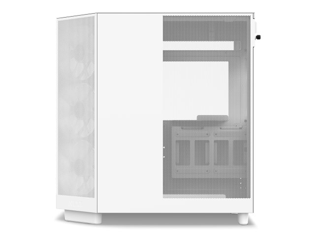 Кутия NZXT H6 Flow RGB Matte White, Middle Tower, 2x USB 3.2 Gen 1, 1x USB 3.2 Gen 2 Type-C, ATX, Micro-ATX, Mini-ITX