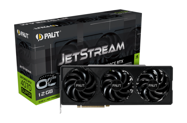 Видео карта PALIT NVIDIA RTX4070 Super JetStream OC 12GB GDDR6X, 192-bit, HDMI, 3x DP