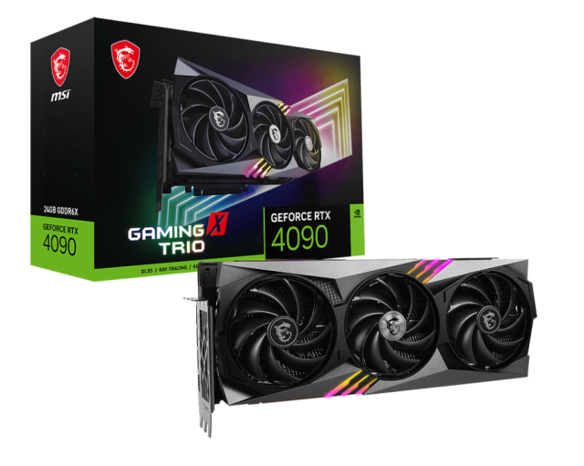 Видео карта MSI GeForce RTX 4090 GAMING X TRIO 24GB GDDR6X, 384-bit, HDMI, 3x DP