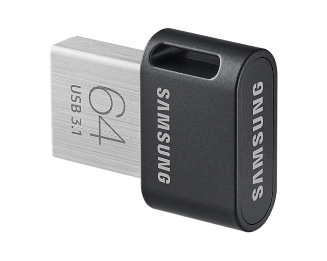 USB памет Samsung FIT Plus, 64GB, USB-A, Черна