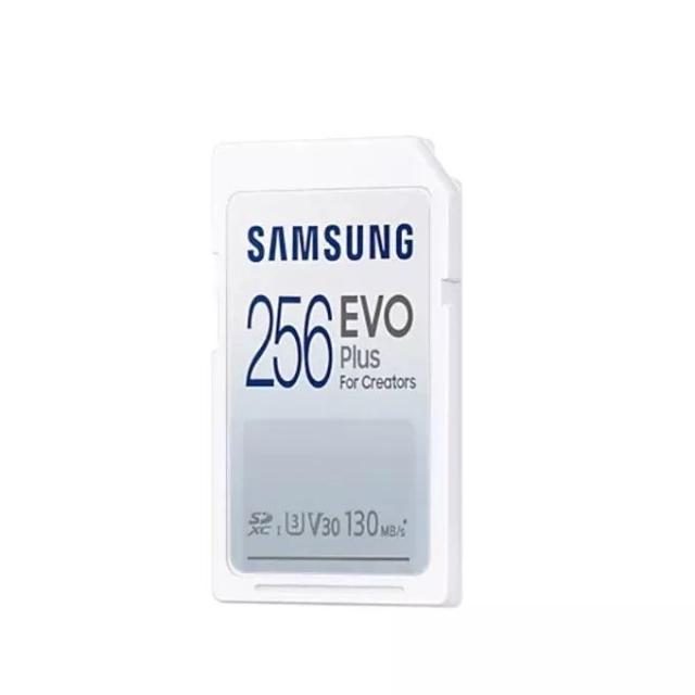 Карта памет Samsung EVO Plus, SD Card, 256GB, Бяла