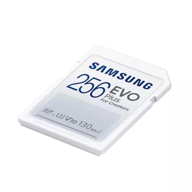 Карта памет Samsung EVO Plus, SD Card, 256GB, Бяла