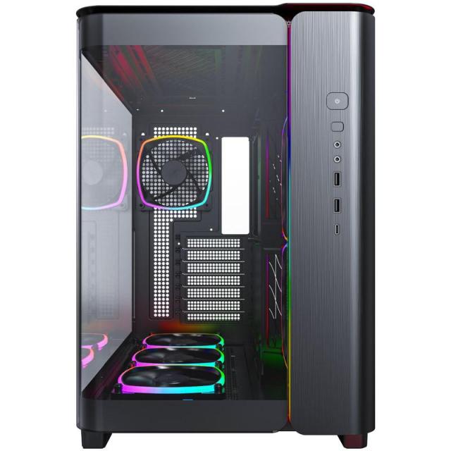 Кутия MONTECH KING 95 PRO ARGB, TG, Mid-Tower, 1x Type-C, 2x USB3.0, 1x Mic/Audio, ATX, Micro-ATX, Mini-ITX, Черен