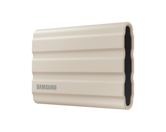 Външен SSD Samsung T7 Shield, 1TB USB-C, Бежов