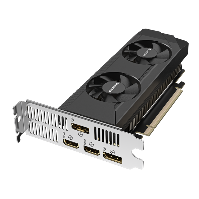 Видео карта GIGABYTE GeForce RTX 3050 OC Low Profile 6GB GDDR6, 96-bit, 2x HDMI, 2x DP