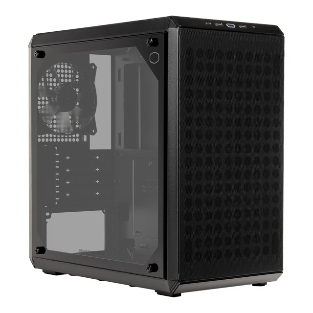 Кутия Cooler Master Q300L V2, Mini Tower, 2x USB 3.2 Gen 1 Type-A, 1x USB 3.2 Gen 2x2 Type C, 1x 3.5mm Audio Jack, mATX, Mini ITX