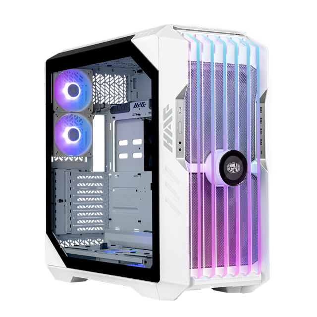 Кутия Cooler Master HAF 700 EVO White ARGB, 1x USB 3.2 Type-C, 4x USB 3.2, Mini ITX, Micro ATX, ATX, E-ATX