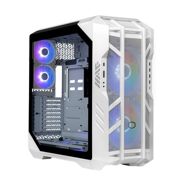 Кутия Cooler Master HAF 700 Mesh White ARGB, 1x USB 3.2 Type-C, 4x USB 3.2, Mini ITX, Micro ATX, ATX, E-ATX