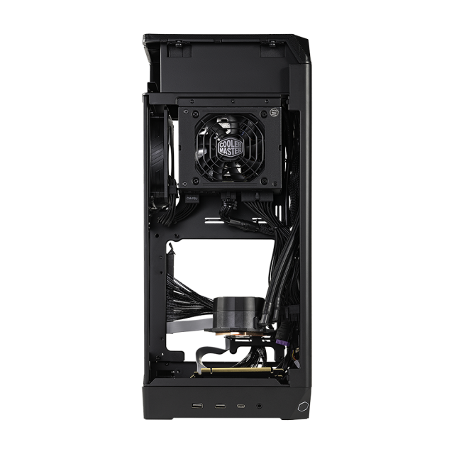 Кутия Cooler Master NCore 100 MAX Dark Grey, Mini Tower, 2x USB 3.2 Gen1 Type A, 1x USB 3.2x 2 Type-C, 1x Audio Combo, ITX