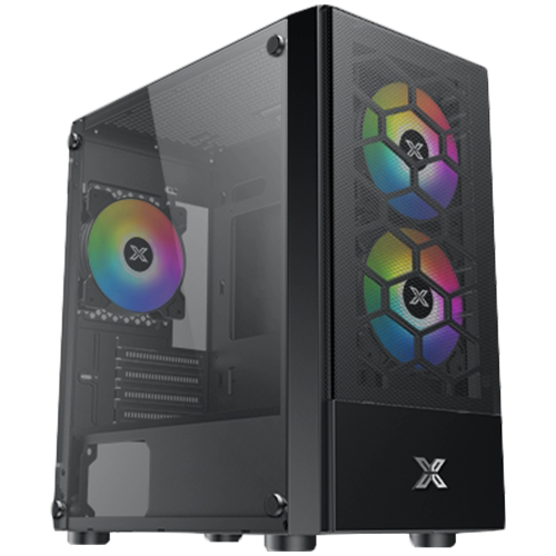 Кутия XIGMATEK  Oreo Black EN47758, Mid-Tower, 1x USB3.0, 2x USB2.0, mATX