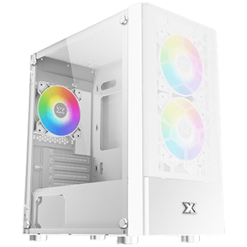 Кутия XIGMATEK Oreo Arctic White EN47772, Mid-Tower, 1x USB3.0, 2x USB2.0, mATX