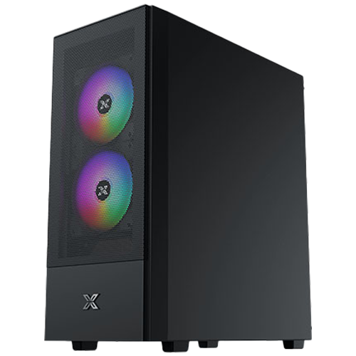 Кутия XIGMATEK Hero II Air 3F Black EN41655, Middle Tower, USB3.0 X1, USB2.0 X2, HD AUDIO, ATX/M-ATX/MINI ITX