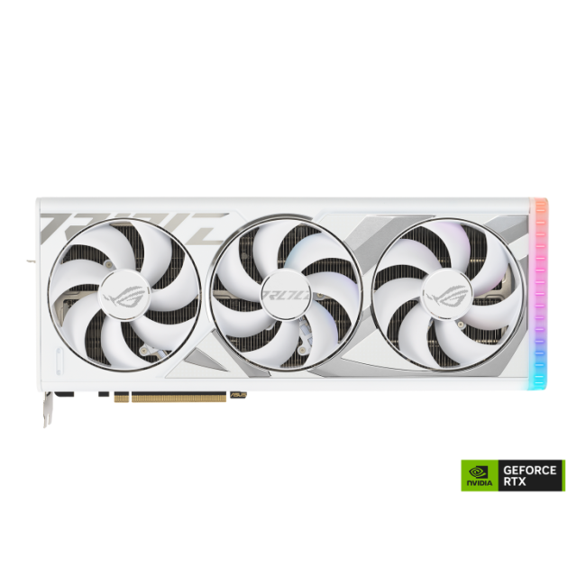 Видео карта ASUS ROG Strix GeForce RTX 4080 SUPER 16GB GDDR6X White OC Edition, 256-bit, HDMI, 3x DP
