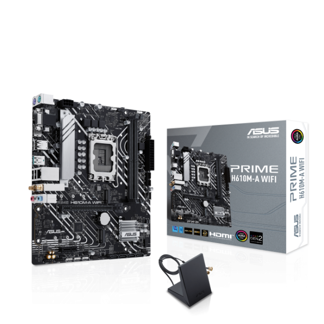 Дънна платка ASUS PRIME B650M-A WIFI II, LGA1700, 2x DDR5, 2 x M.2, WiFi 5, Bluetooth 5.0,  VGA, HDMI, DP, mATX