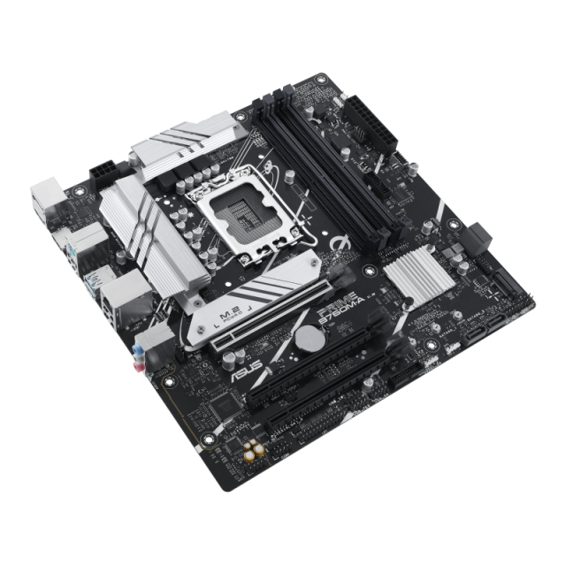 Дънна платка ASUS PRIME B760M-A-CSM, LGA1700, 4x DDR5, 2 x M.2, 4x SATA, 2x HDMI, DP, mATX