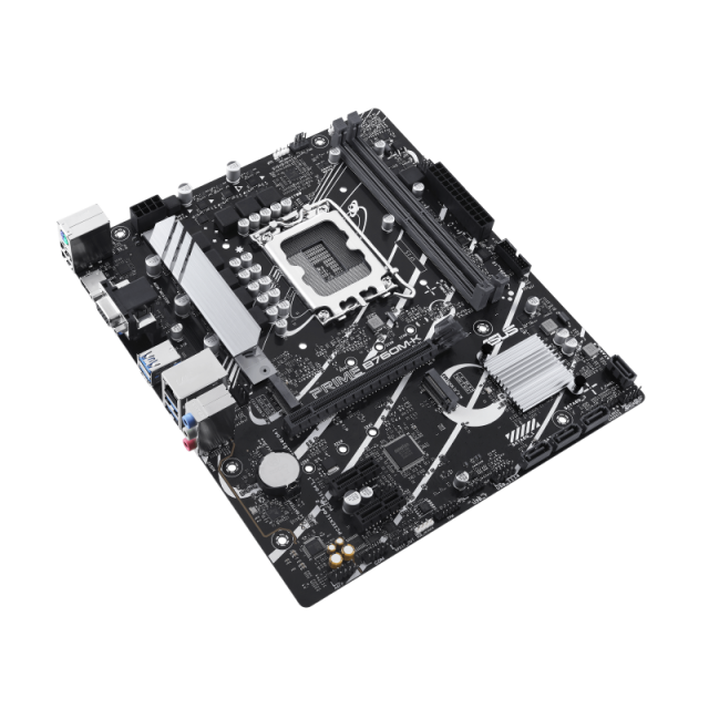 Дънна платка ASUS PRIME B760M-K, LGA1700, 2x DDR5, 2x M.2, 4x SATA, VGA, HDMI, mATX