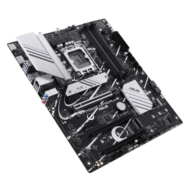Дънна платка ASUS PRIME H770-PLUS, LGA1700, 4x DDR5, 3x M.2, 4x SATA, HDMI, DP, ATX