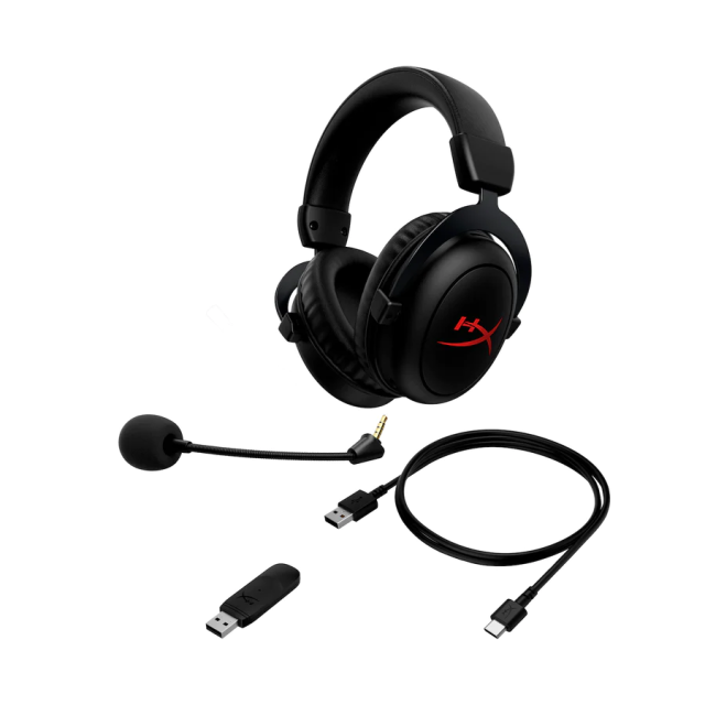 Геймърски слушалки HyperX Cloud II Core Wireless, USB, Микрофон, Черно