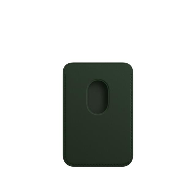 Калъф Apple iPhone Leather Wallet with MagSafe - Sequoia Green