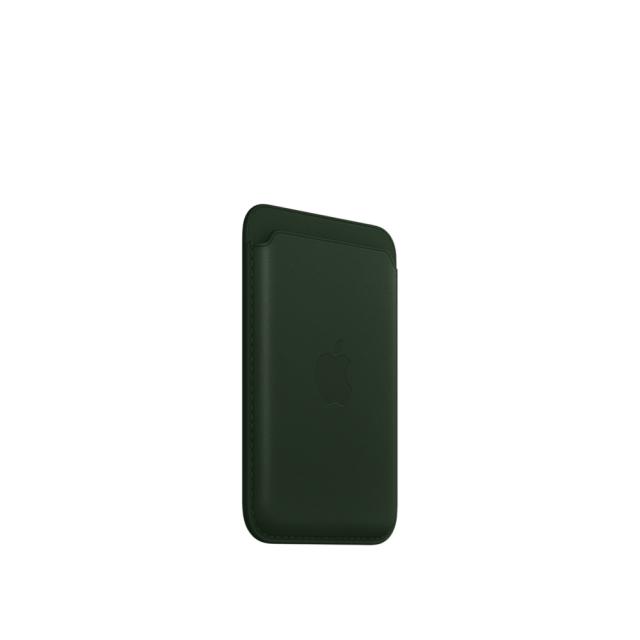 Калъф Apple iPhone Leather Wallet with MagSafe - Sequoia Green