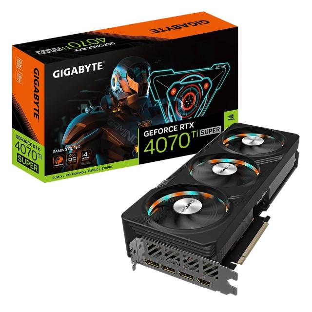 Видео карта GIGABYTE NVIDIA GeForce RTX4070 TI SUPER, 16GB GDDR6X, 256-bit, HDMI, 3x DP