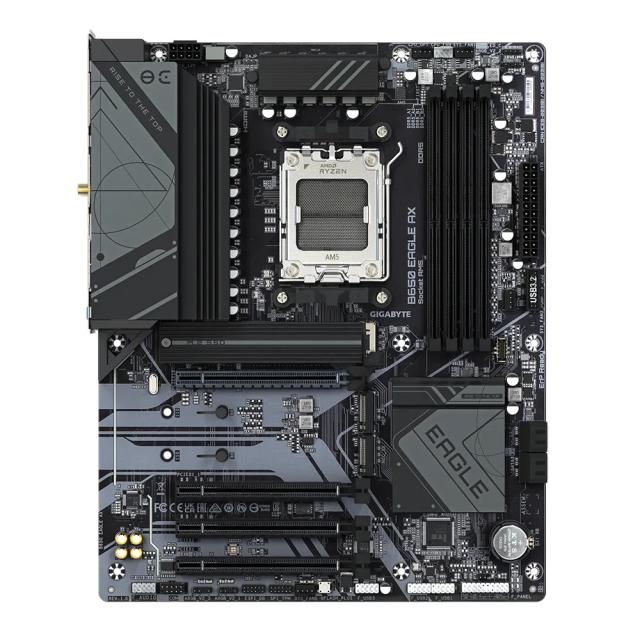 Дънна платка GIGABYTE B650 EAGLE AX, AM5, 4x DDR5, 3x M.2, 4x SATA 6Gb/s, Wi-Fi 6E, HDMI, DP, ATX