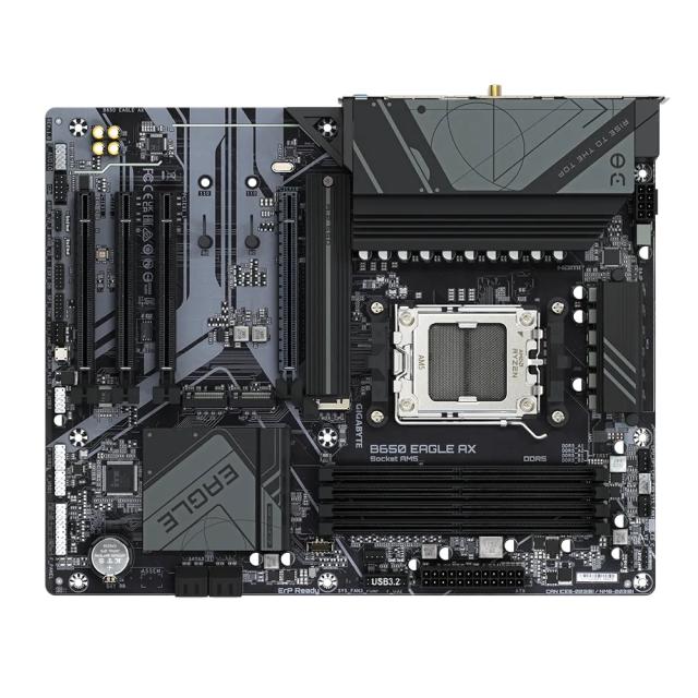 Дънна платка GIGABYTE B650 EAGLE AX, AM5, 4x DDR5, 3x M.2, 4x SATA 6Gb/s, Wi-Fi 6E, HDMI, DP, ATX