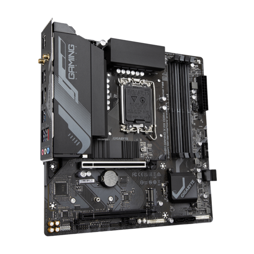 Дънна платка Gigabyte B760M GAMING X AX, B760, LGA1700, DDR4, 2x M.2, 4x SATA 6Gb/s, HDMI, DP, Wi-Fi 6E, Bluetooth 5.3, Micro ATX