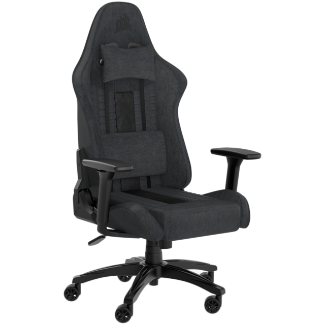 Геймърски стол CORSAIR TC100 RELAXED Gaming Chair, Fabric - Grey and Black