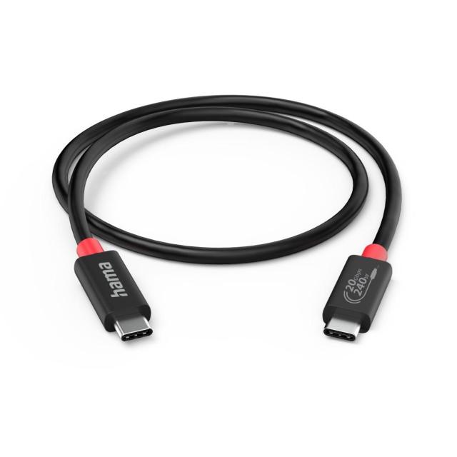 Кабел HAMA USB-C, E-Marker, USB4 Gen2, 20 Gbit/s, 5 A, 240 W, 2.00 m