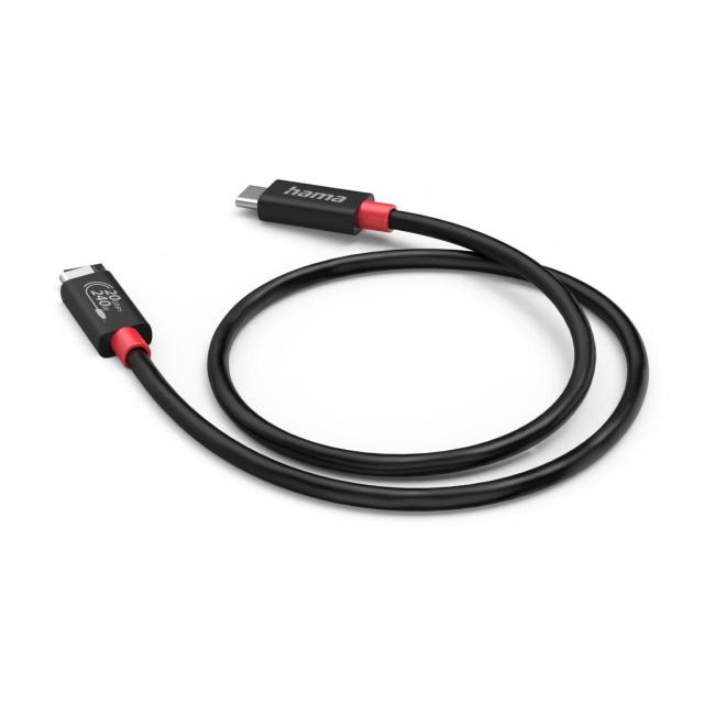 Кабел HAMA USB-C, E-Marker, USB4 Gen2, 20 Gbit/s, 5 A, 240 W, 2.00 m