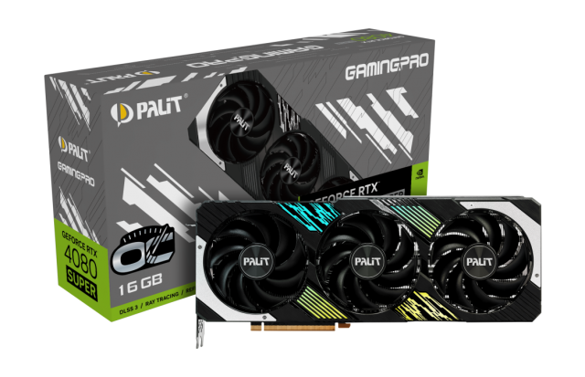 Видео карта PALIT GeForce RTX 4080 SUPER GamingPro OC 16GB GDDR6X, 256-bit, HDMI, 3xDP