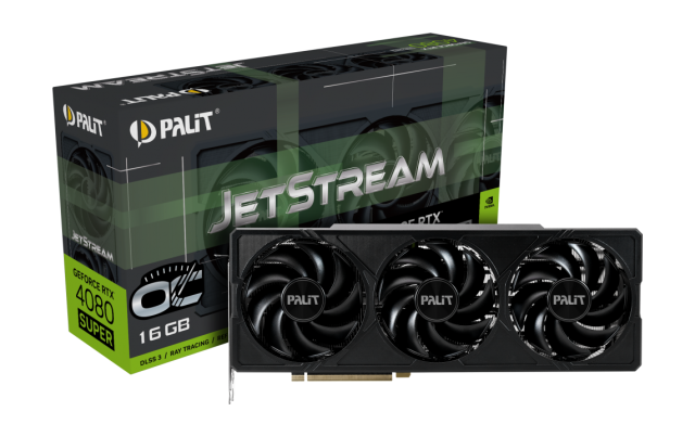 Видео карта PALIT NVIDIA GeForce RTX 4080 SUPER JetStream OC 16GB GDDR6X, 256-bit, HDMI, 3x DP